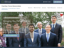 Tablet Screenshot of cardiaccarepc.com